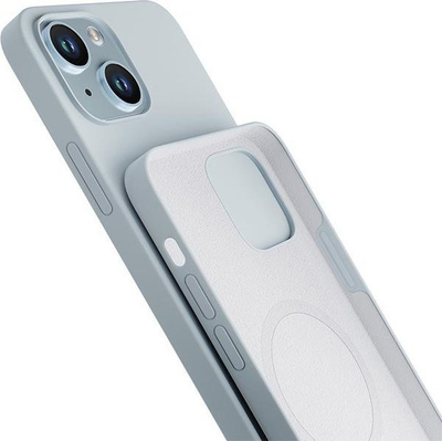 Kapotë telefoni 3mk Hardy Silicone MagCase, për iPhone 14, MagSafe, blu e çelët