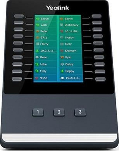 Modul zgjerimi për telefon IP Yealink EXP50, 23 butona, ekran me dritë, i zi