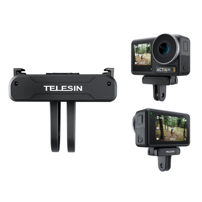 Adapter magnetik kamerë Telesin Magnetic Mount, për DJI Action 3 4, i zi