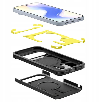 Mbulesë telefoni Spigen Resistant Armor për Google Pixel 10 Pixel 10 Pro, rezistente ndaj goditjeve, e zezë