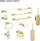 Set WC WENKO Orea Gold, i lirë në këmbë, çelik inox, ari mat