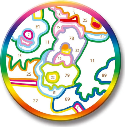Set pikturimi me numra Ravensburger CreArt Sweet Sloths, për fëmijë 9+, shumëngjyrësh