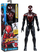 Figurë aksion Hasbro Marvel Spider-Man Titan Miles Morales, 30 cm, me nyje, e zezë me të kuqe