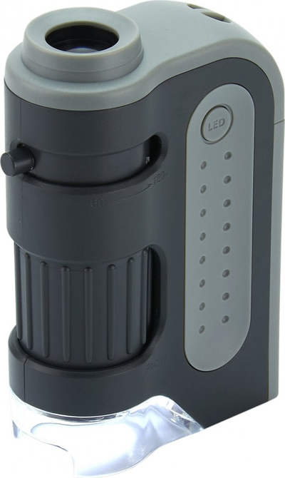 Џебен микроскоп Carson MicroBrite Plus, 60x-120x, LED, пренослив