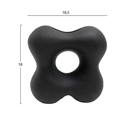 Dekor tavoline qeramike Sebor 18x9x18Hcm (HM4594.02), zezë