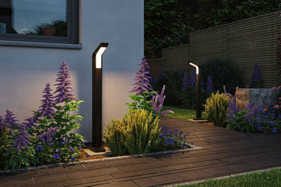 Dritë kopshti Paulmann Merano LED me sensor lëvizje, alumin, antracit