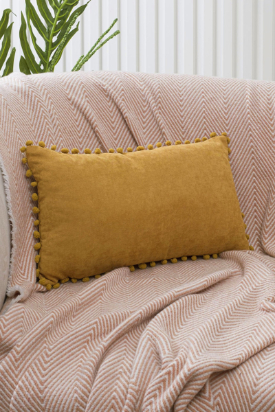 Jastëk dekor Domoletti PONPON 357, 30x50cm, stil persian venecian, shumëngjyrësh