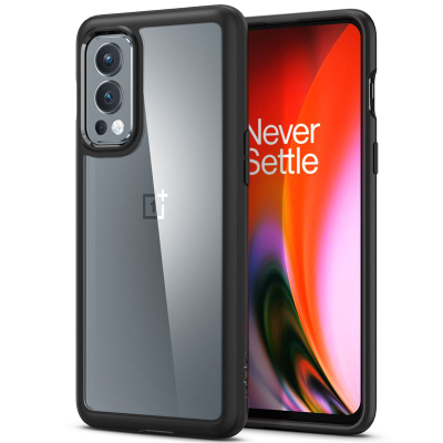 Kapak për OnePlus Nord2 5G Spigen Ultra Hybrid, i zi