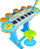 Organ lodër muzikor Little Piano, me stol edhe mikrofon, shumëngjyrësh