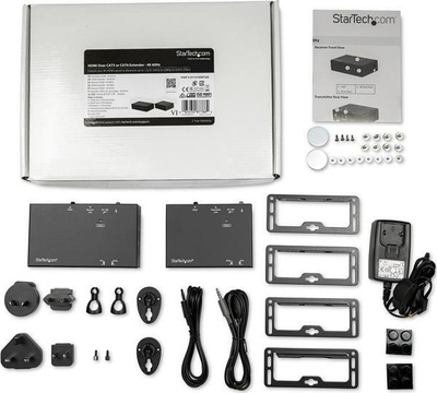 Ekstender HDMI StarTech ST121HDBTL, 4K 60Hz me CAT6, Power over Cable, i zi