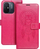 Заштитна футрола Mezzo Book за Xiaomi Redmi 13C, еко кожа, со магнет, магента