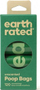 Qese higjienike për qen Earth Rated, 120 copë, pa aromë, jeshile