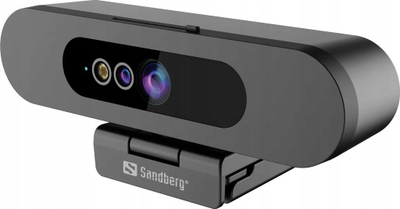 Kamerë web Sandberg Face-ID Webcam 2, Full HD 1080p, mikrofon stereo, e zezë