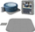 Tapet izolues për spa Bestway 60334 Lay-Z-Spa, 1.96 x 1.96 m, shkumë PU, gri