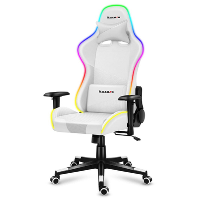 Karrige lojërash HUZARO FORCE 6.2, RGB LED, e bardhë