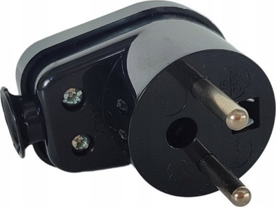 Fischë elektrike Orno WT-16, 16A 250V, IP44, e zezë