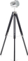 Llambë dyshemeje tripod Spotlight, 143 cm, metal, e zezë