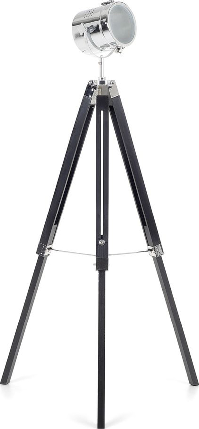 Llambë dyshemeje tripod Spotlight, 143 cm, metal, e zezë