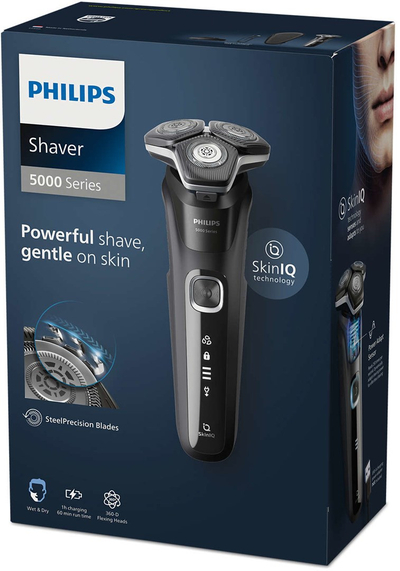 Makine rroje Philips Series 5000 S5898/35, pa kabëll, Wet & Dry, e zezë