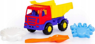 Set lodrash plazhi Pokusa Mirage Truck, 4 pjesë, kamion me benë, shumëngjyrësh