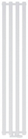 Radiator vertikal AQUAFORM ASAMI, 1500x242 mm, 312 W, i bardhë