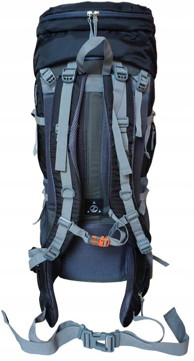 Туристички ранец Kubisport Mountains 75L, многу широк, црн