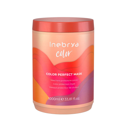 Maskë për flokë të ngjyrosura Inebrya Color Perfect, 1000 ml