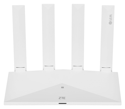 Router Wi Fi ZTE T3000 IDU, AX3000, dual band, i bardhë