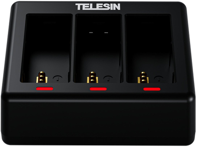 Karikues baterish Telesin Box me 2 bateri, për GoPro Hero 9‑13, i zi