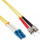 Kabllo fibër optike InLine Patchcord LC ST, OS2 9 125µm, 2m, e verdhë
