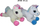 Lodër pelushi Sunday Unicorn J0168, 35cm, njëbrirësh i butë, me ngjyra të përziera