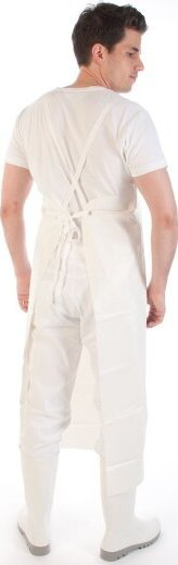Përparëse pune Hygostar Vinyl Bib Apron Super Strong, set 2 copë, e bardhë