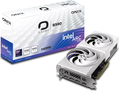 Kartelë grafike Onix LUMI Arc B580, 12GB GDDR6, PCI Express 4.0 x8, e zezë