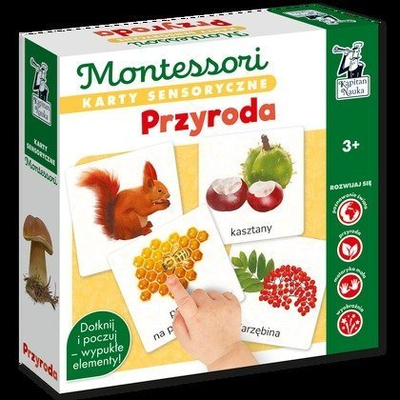 Karta shqisore Montessori Captain Science Nature, set edukativ, për kalamaj