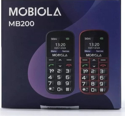 Мобилен телефон Мобиола Z, 2.2\" TFT, Dual SIM, со маса полнач, црн