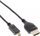 Kabllo HDMI Micro InLine 17533D, 0.3m, 4K, i zi
