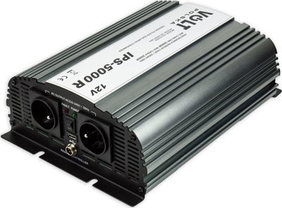 Inverter energjie Volt IPS 5000 R, 12V në 230V, 2500W valë e modifikuar sinusoide, gri