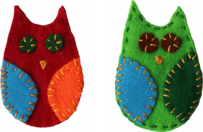 Set fletësh filc Happy Color Deco Felt, 10 copë, magenta