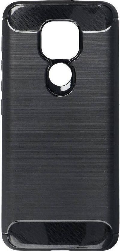 Kapëse mbrojtëse OEM Carbon për Motorola G9 Play E7 Plus, efekt karbon, kundër goditjeve, e zezë