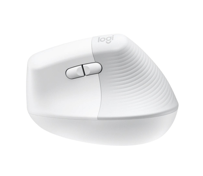 Maus Logitech Lift, vertikal pa tel, optik, e bardhë