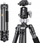 Tripod për kamera K&amp;F Concept X, 1.7m, fibër karboni, kokë sferike metalike 36mm, i zi