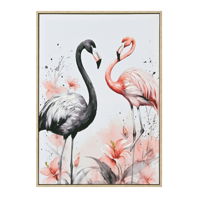 Pikturë muri Flamingos 52,5x2,8x72,5Hcm (HM4562), bezhë