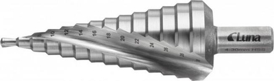 Freza shkallore Luna Step Drill 4-30 mm, çelik HSS