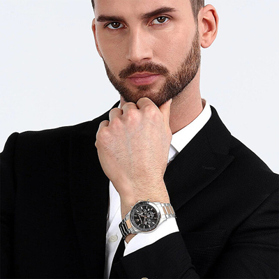 Ora meshkujsh Maserati Stile Chronograph R8873640021, çelik inox, 100M rezistente ndaj ujit, dyngjyrëshe
