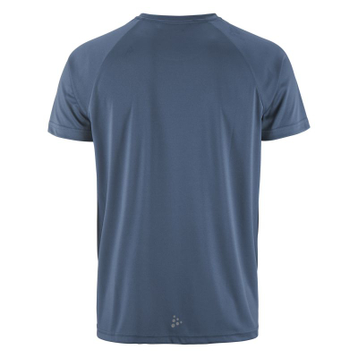 Машка тренинг маица Craft Core Essence Logo Tee, рециклиран полиестер, кратки ракави, зелена
