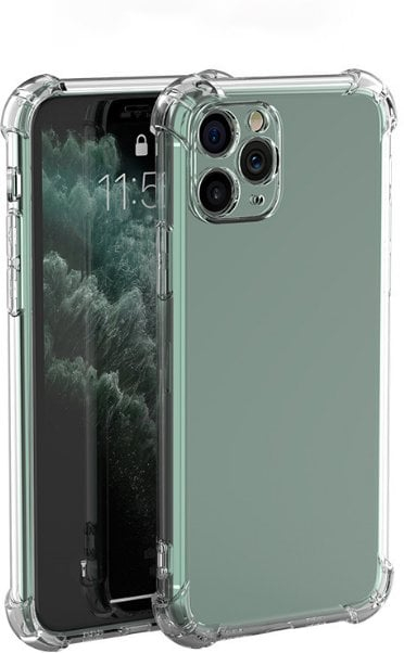 Kapak silikoni Mocco Anti-Shock për iPhone 17 Pro, 1.5 mm, transparent