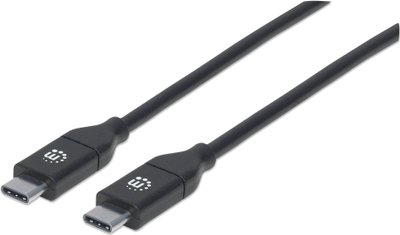 Kabllo USB Manhattan USB C në USB C, 2 m, 100 W, e zezë
