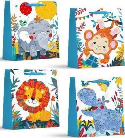 Qese dhuratash MIX Gift Bag L, 31x40x12 cm, me dizajne të përziera