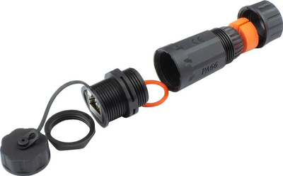 Lidhës rrjeti Alcasa ODC-06, RJ-45, 1 copë, i zi