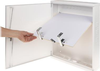 Kuti mbrojtëse AWO DVR 1, 552 x 426 x 114 mm, metalike, gri